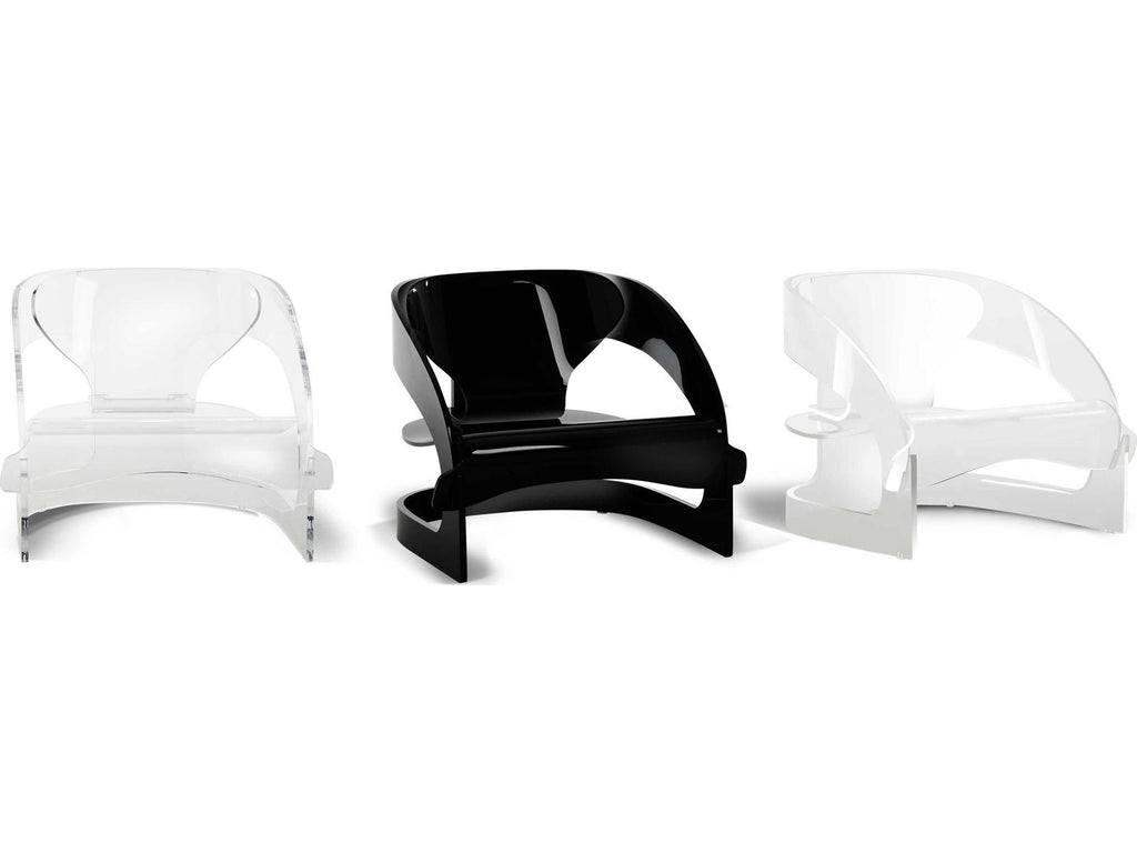 Joe Colombo 4801 Armchair in White PMMA