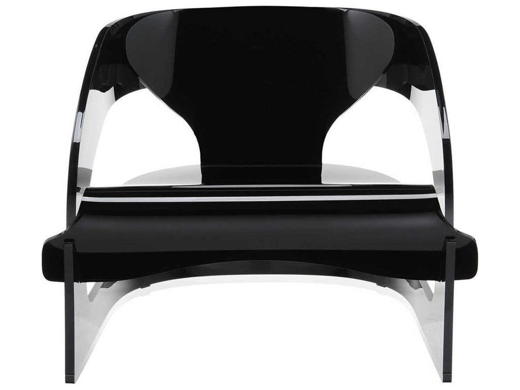 Joe Colombo Iconic PMMA Accent Chair in Opaque Black