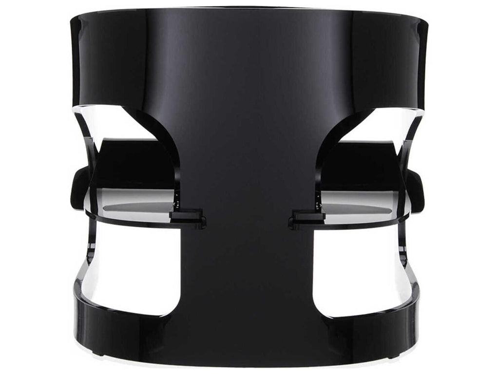 Joe Colombo Iconic PMMA Accent Chair in Opaque Black