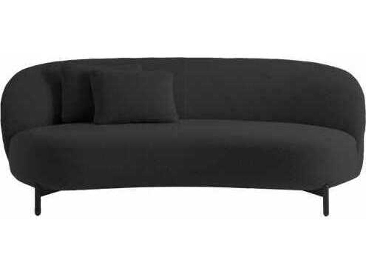 Lunam 3-Seat Orsetto Gray Fabric Sofa