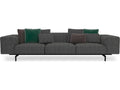 Largo 3-Seat Upholstered Sofa in Gubbio Dark Gray