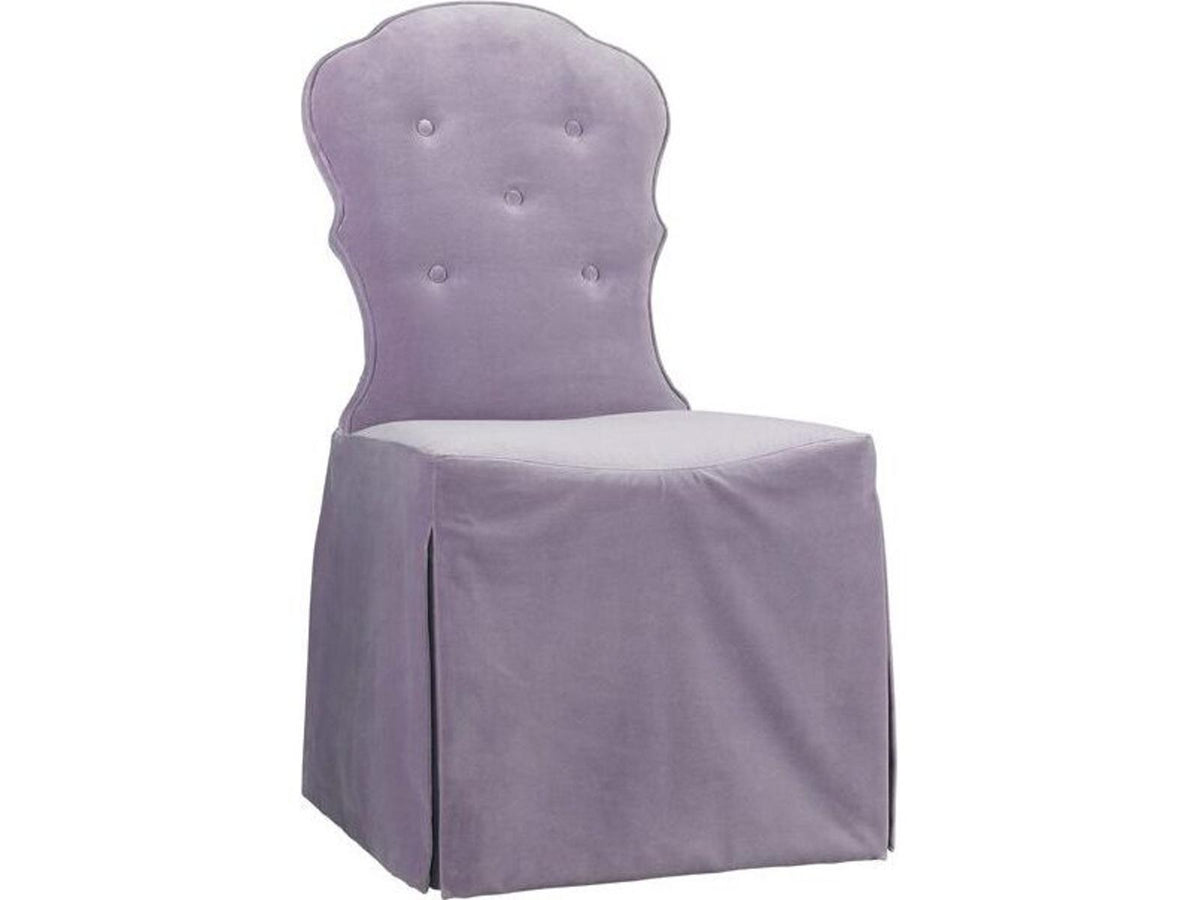 Arden Court Upholstered Side Dining Chair in Antique Walnut
