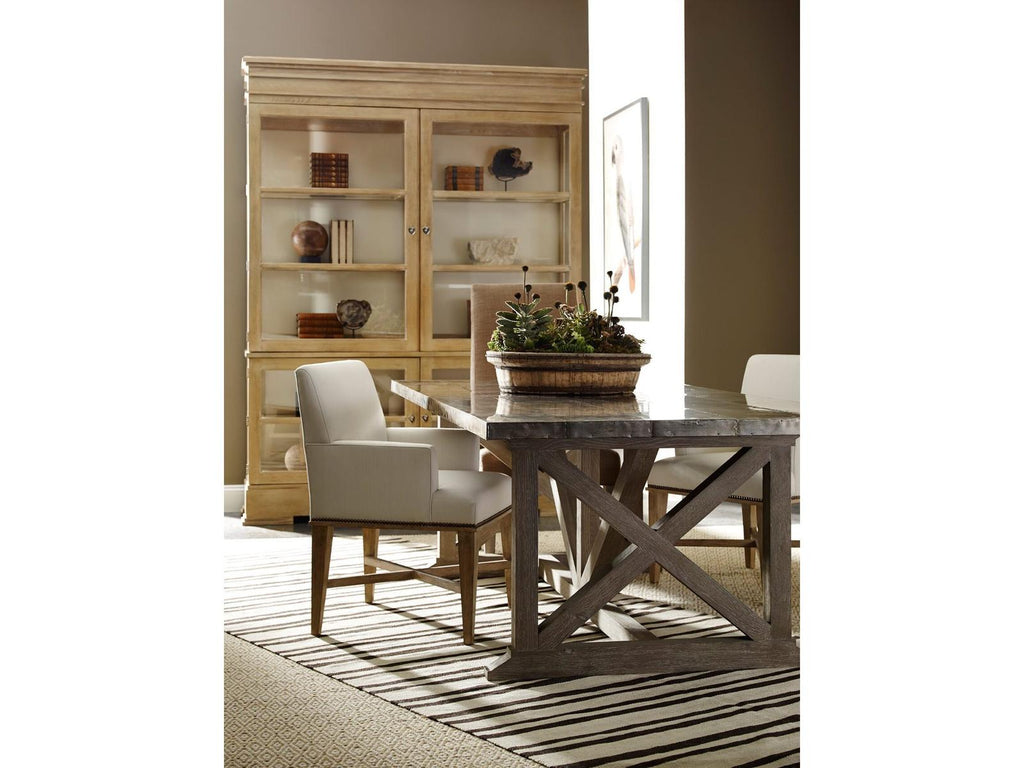 Britt Upholstered Accent Armchair with Nailhead Trim