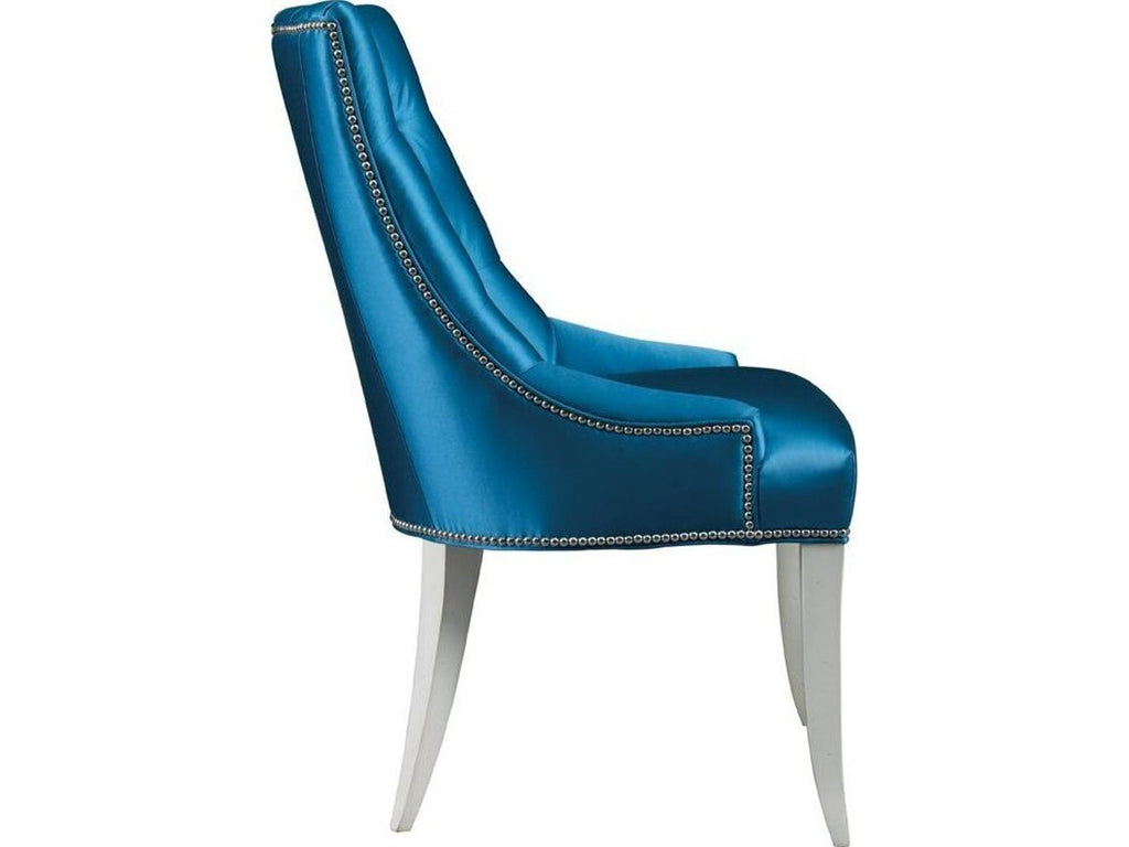 Ally Court Upholstered Dining Armchair in Fabric with Antique Walnut Finish