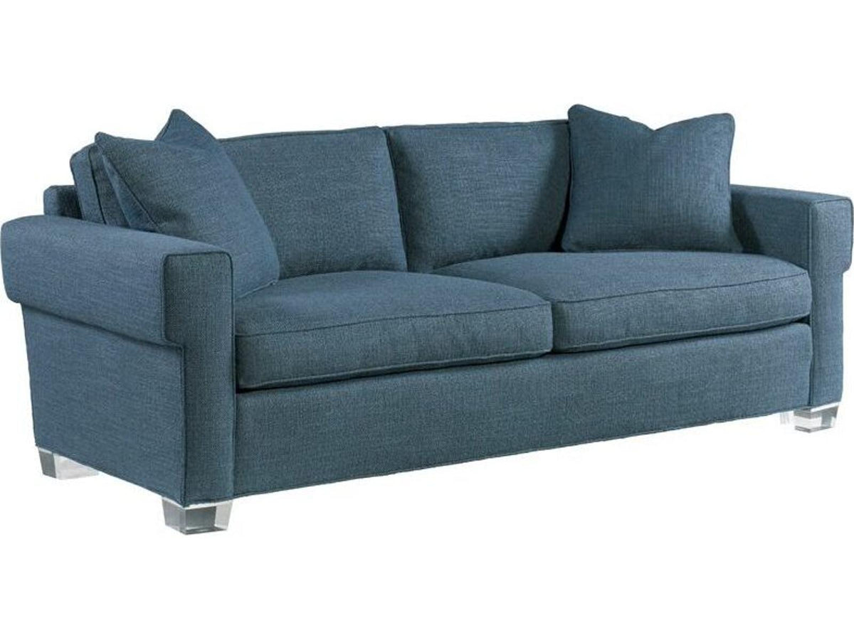 Hatcher 2-Seat Contemporary Sofa with Acrylic Legs