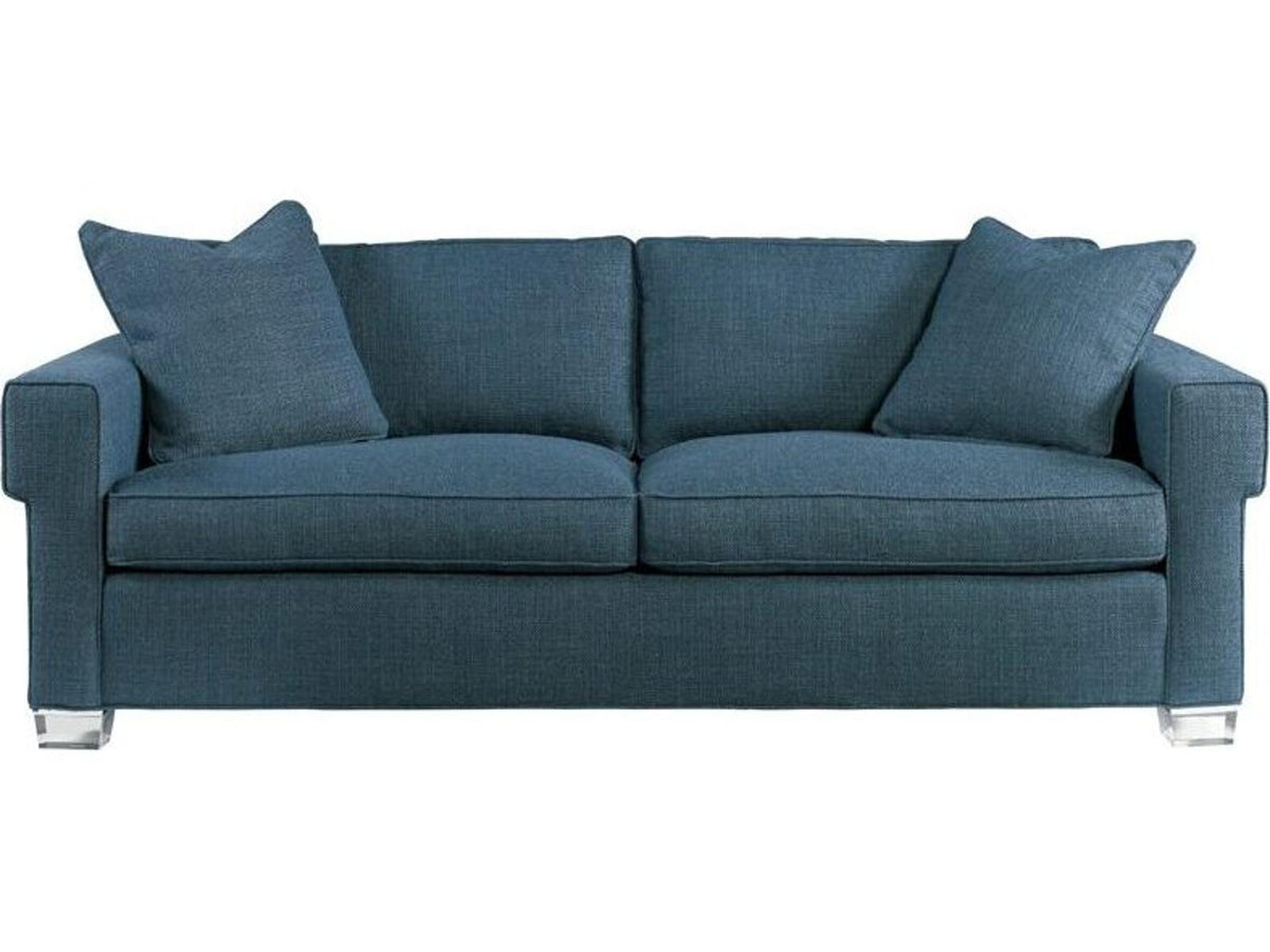 Hatcher 2-Seat Contemporary Sofa with Acrylic Legs