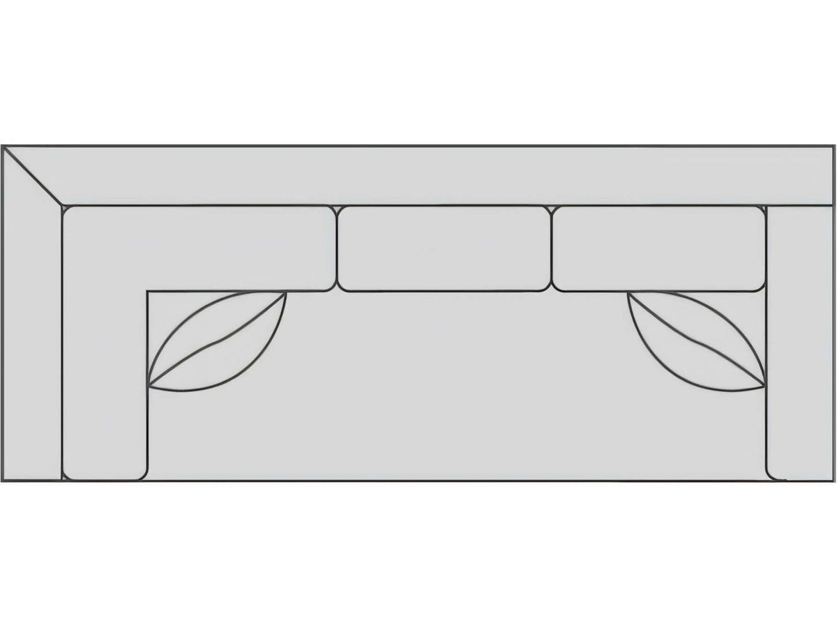 Hinson Right Arm Corner Sofa