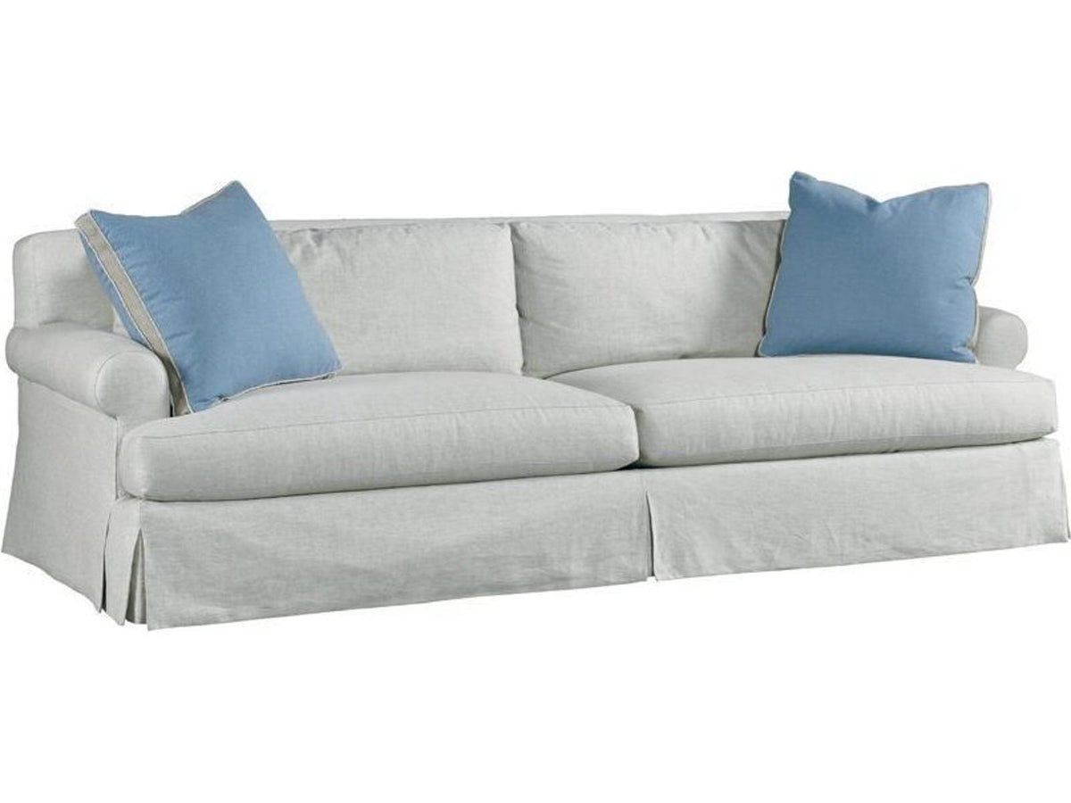 Upholstery Russell Sofa with Dressmaker Skirt and Lawson Back