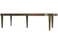 Classics Templeton Oval Dining Table in Rich Brown Antique Gold