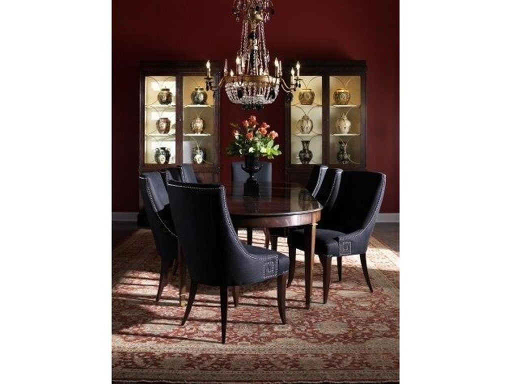 Classics Templeton Oval Dining Table in Rich Brown Antique Gold