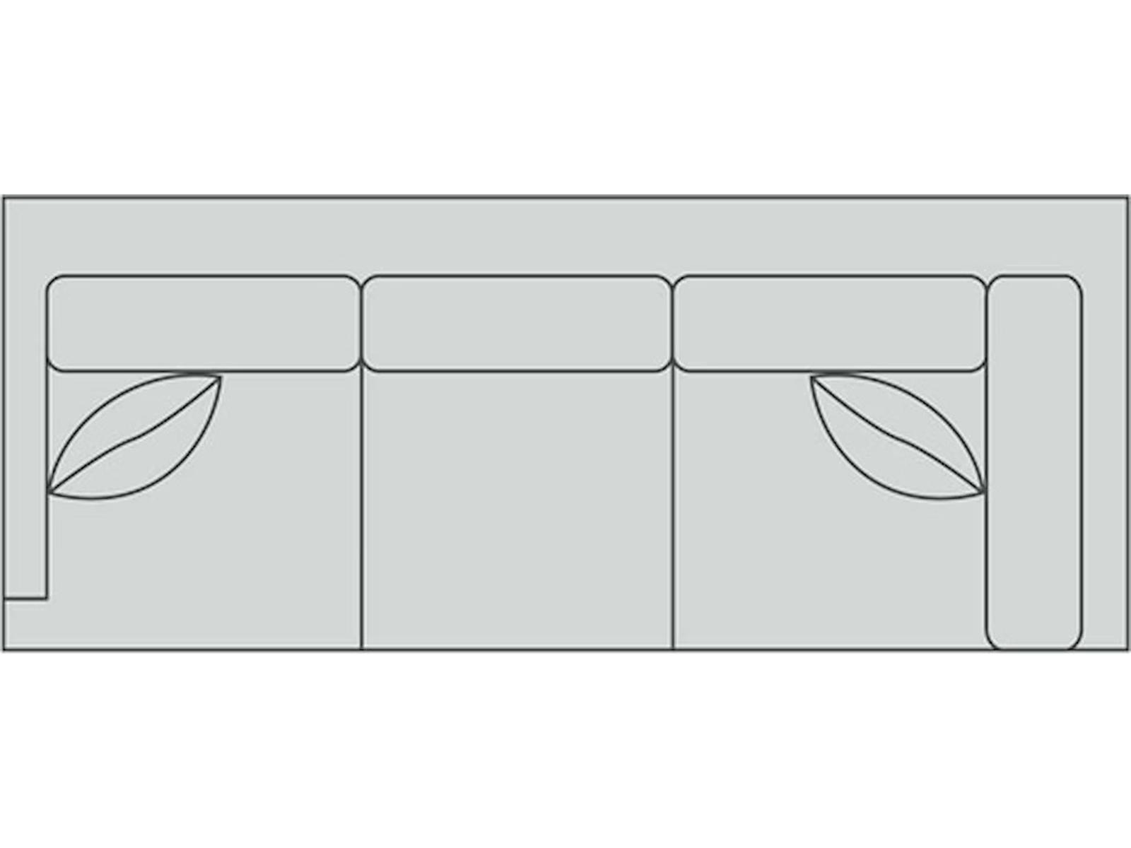 Smithfield Modular Leather Left Arm Corner Sofa
