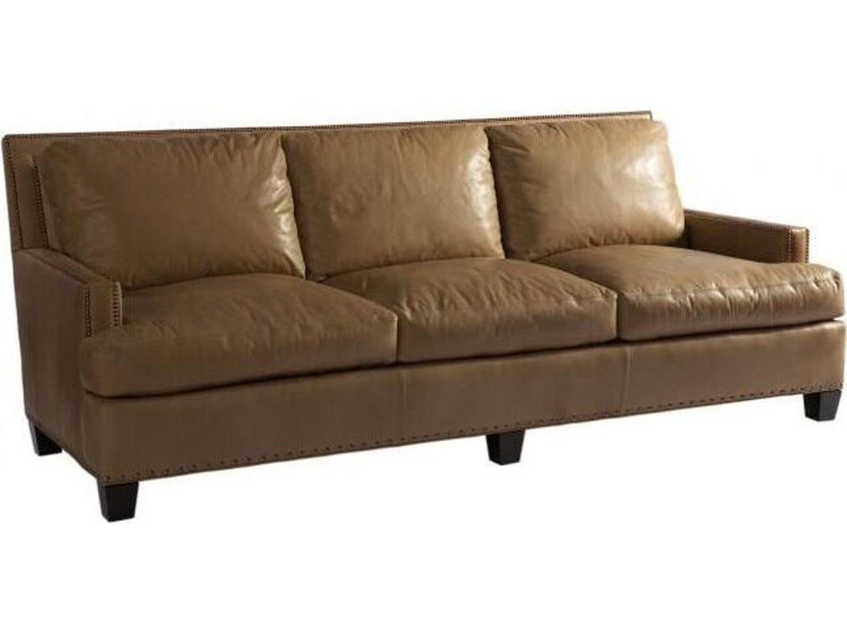 for Hickory White Upholstered Sofa with Loose Pillow Back