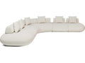 Luxcor Modluxe Ferrara Modular Sofa 05 in Vainilla Bouclet