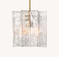 Lattice Clear Glass Pendant