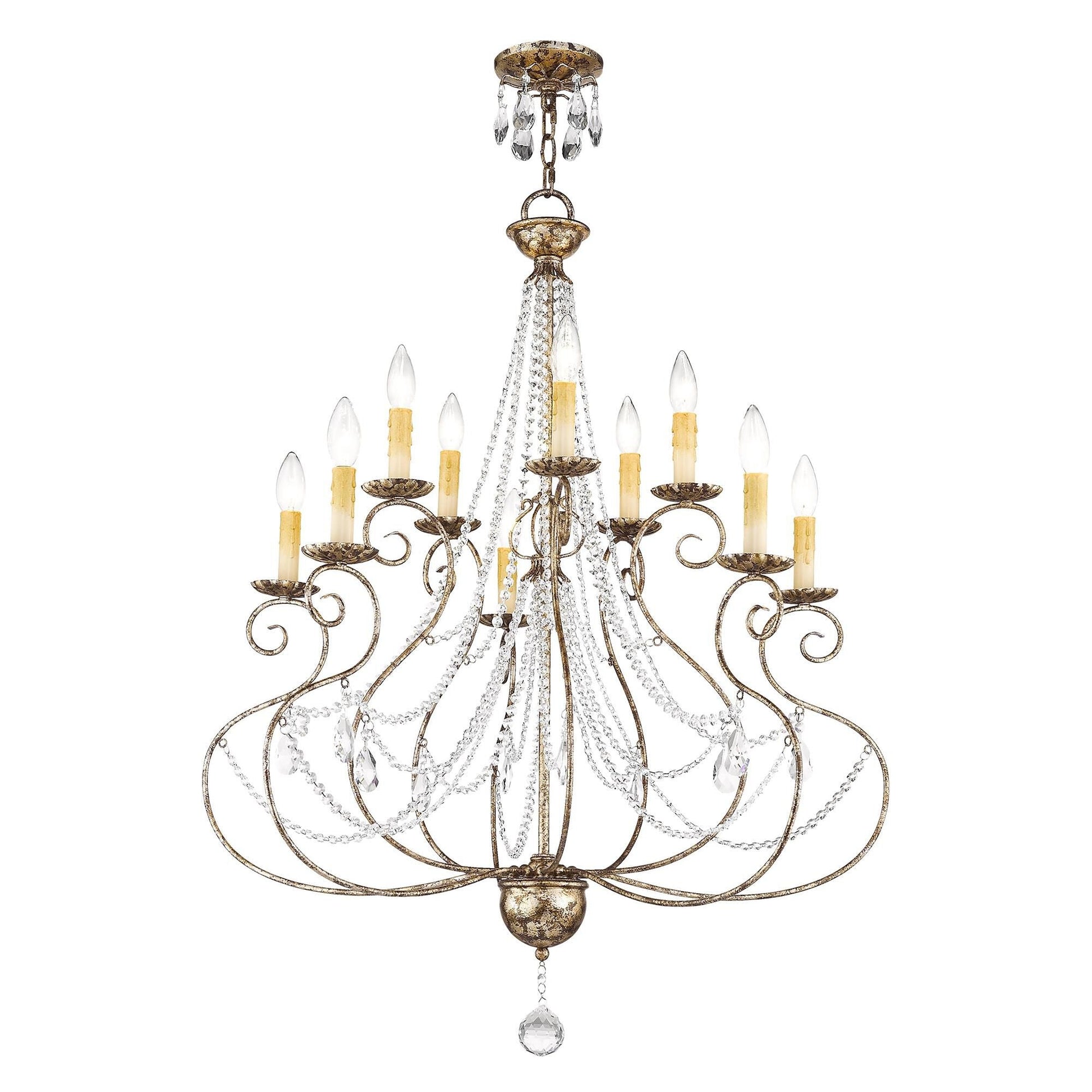 Livex Lighting Isabella 32 Inch 10 Light Chandelier Cp77867