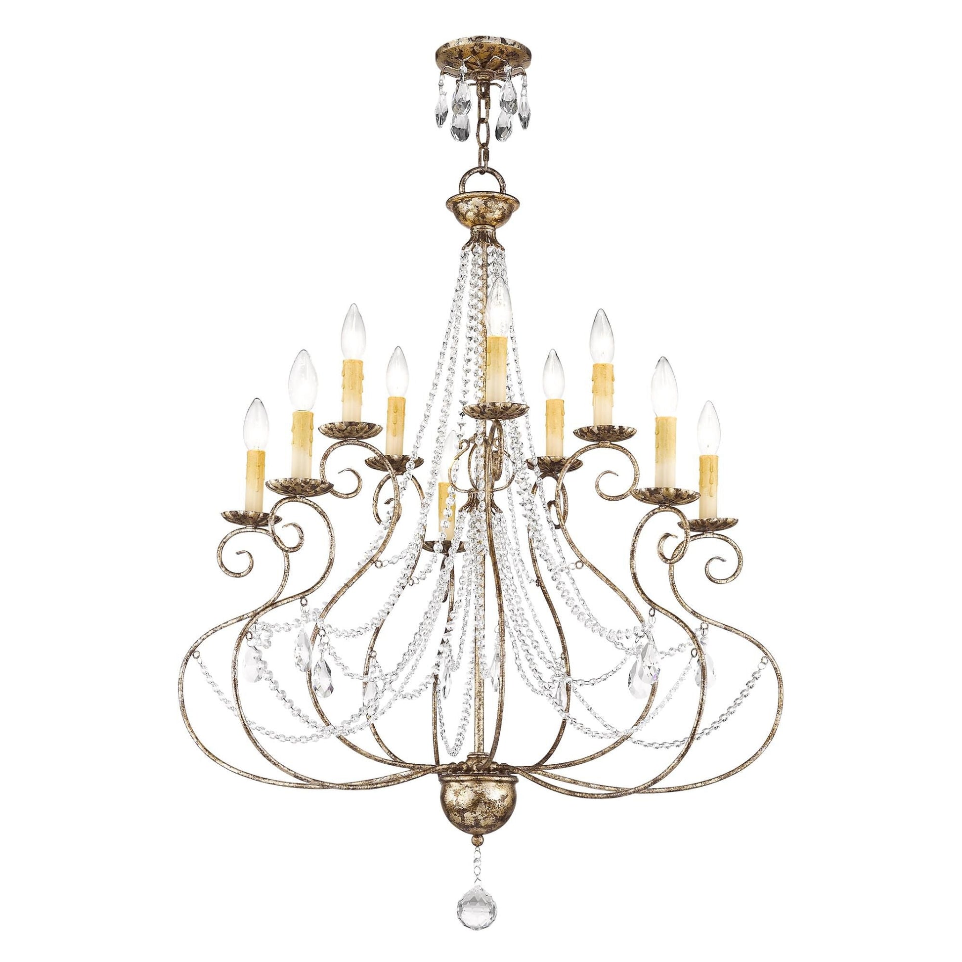 Livex Lighting Isabella 32 Inch 10 Light Chandelier Cp77867