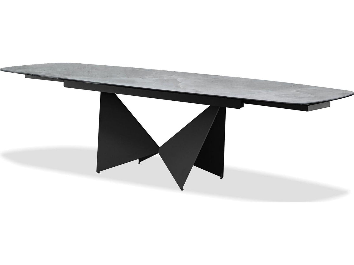 Aventador Double Extension Dining Table with Tempestas Ceramic Top