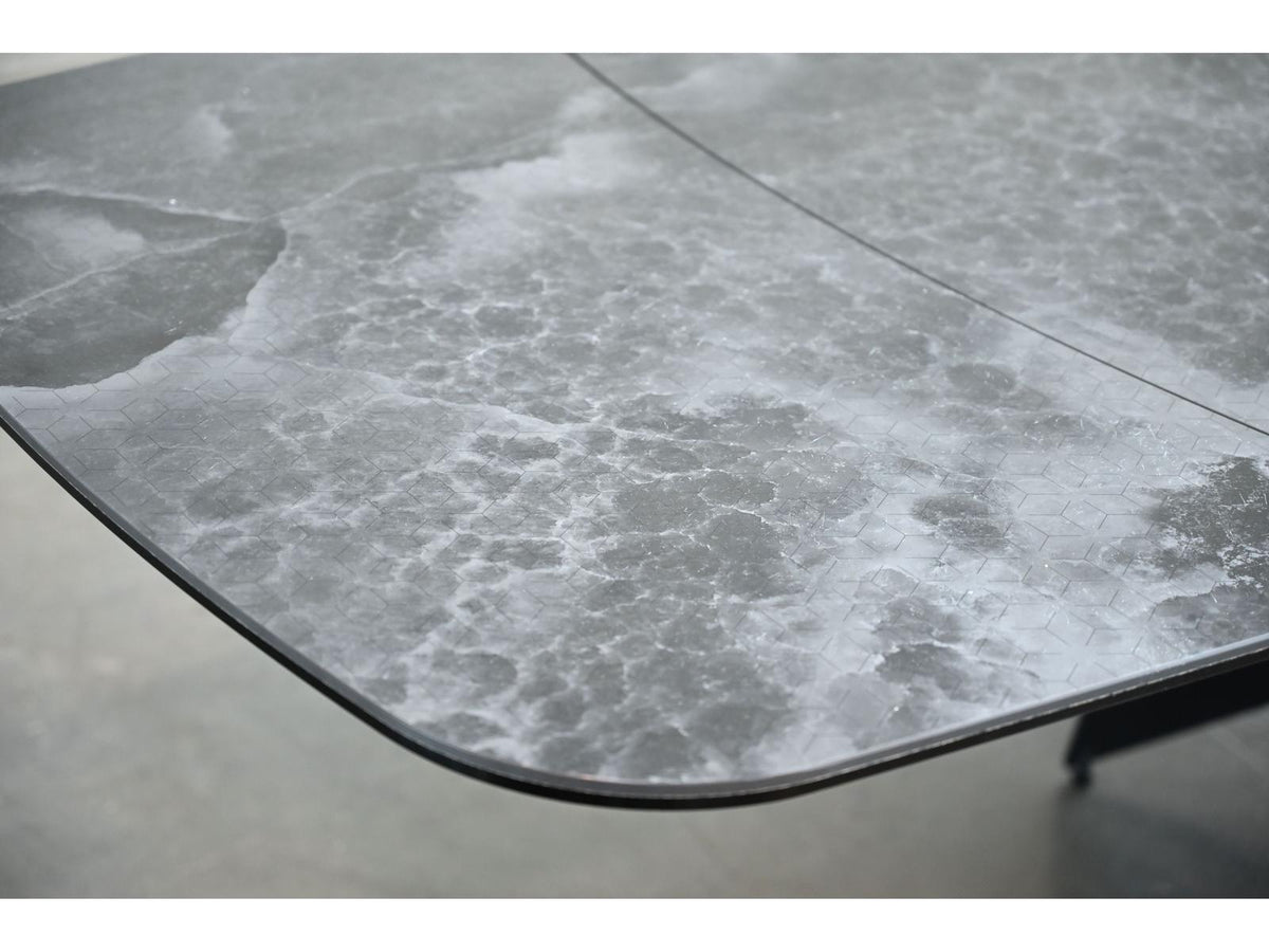 Aventador Double Extension Dining Table with Tempestas Ceramic Top
