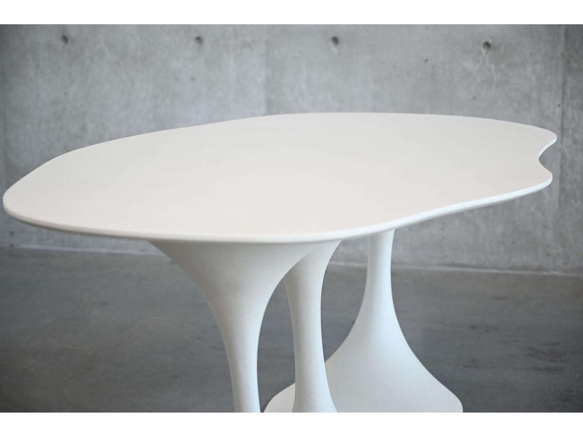 Flora Oval 79-Inch Dining Table in Tapioca MAS Epoxy
