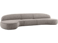Moritz 3-Piece Modular Upholstered Sectional Sofa in Alabaster Fabric