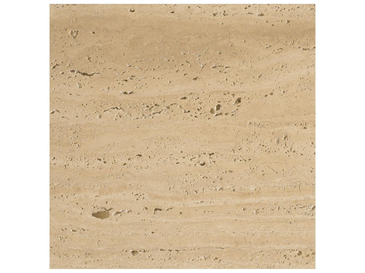 Mercana Elara Ribbed Oblong Travertine Coffee Table