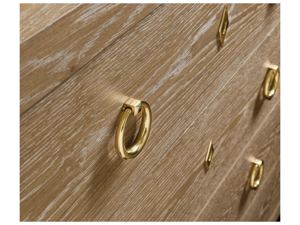 Ventura Beige Oak Wood Double Dresser