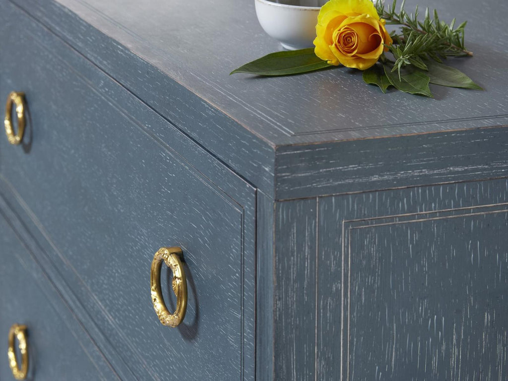 Arundel 6-Drawer Double Dresser Blue Distressed Finish