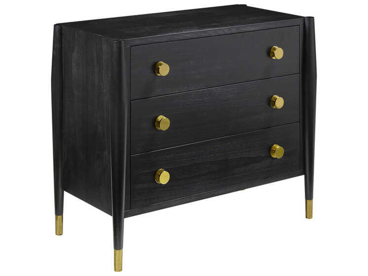 Concourde Black Wood King Four Poster Bedroom Set