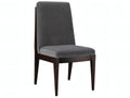 Livingston Black Upholstered Armless Dining Side Chair