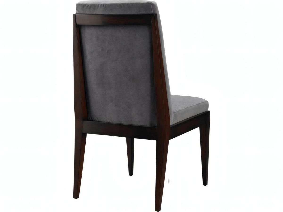 Livingston Black Upholstered Armless Dining Side Chair