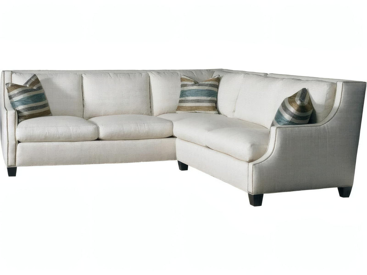 Manhattan Brown Upholstered Sectional Sofa