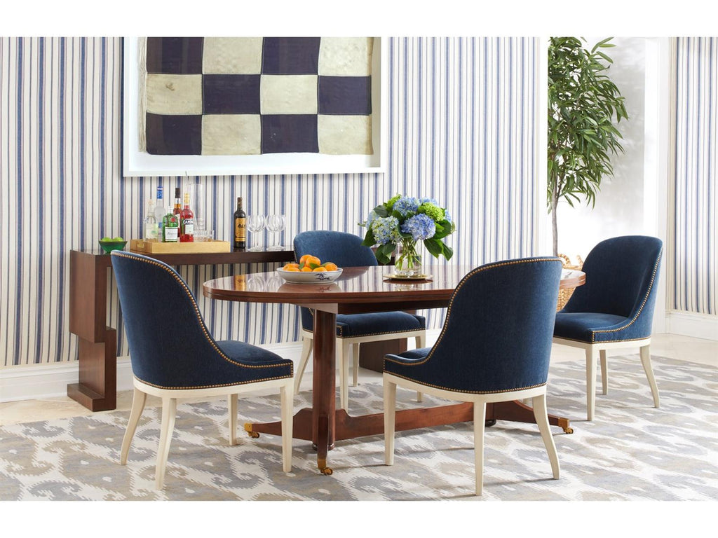 Kang Rectangular Wood Console Table in Maple and Walnut Veneers