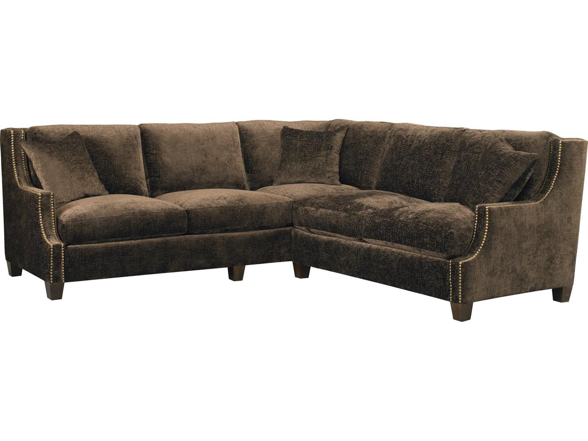 Manhattan Brown Upholstered Sectional Sofa