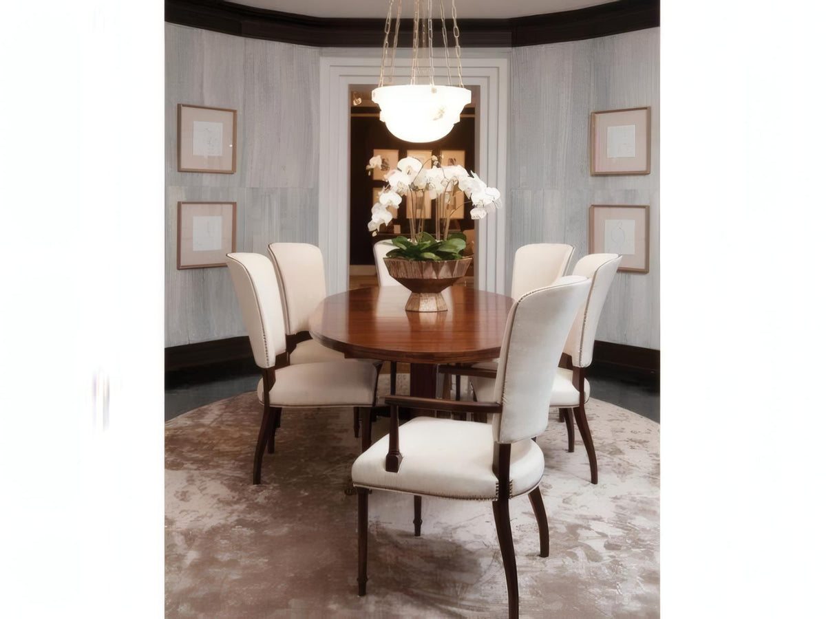 London Oval Wood Dining Table with Extension Leaf