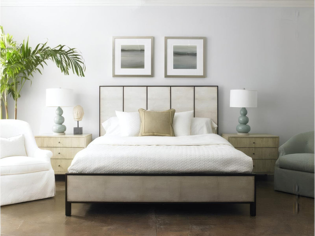 The Reedy 3-Drawer Nightstand in Beige Ash Wood