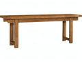 Naga Rectangular Oak Wood Console Table