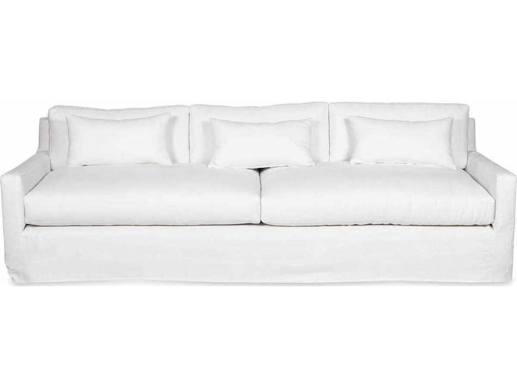 Kathy Upholstered Sofa with Loose Cushions and Optional Slipcover