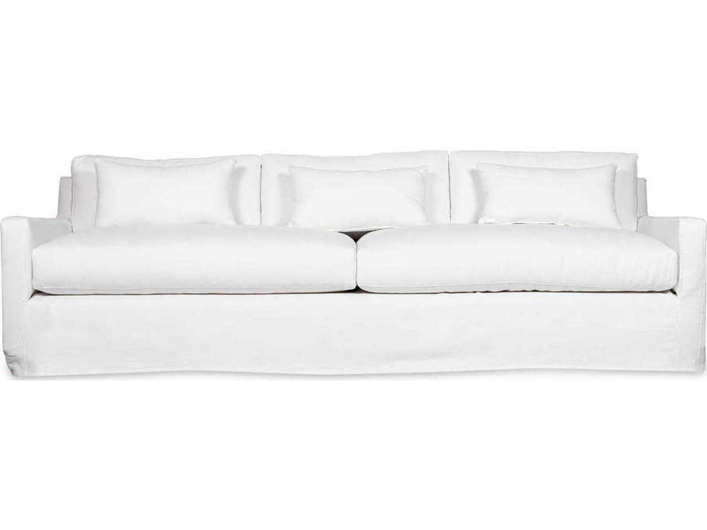 Kathy Upholstered Sofa with Loose Cushions and Optional Slipcover