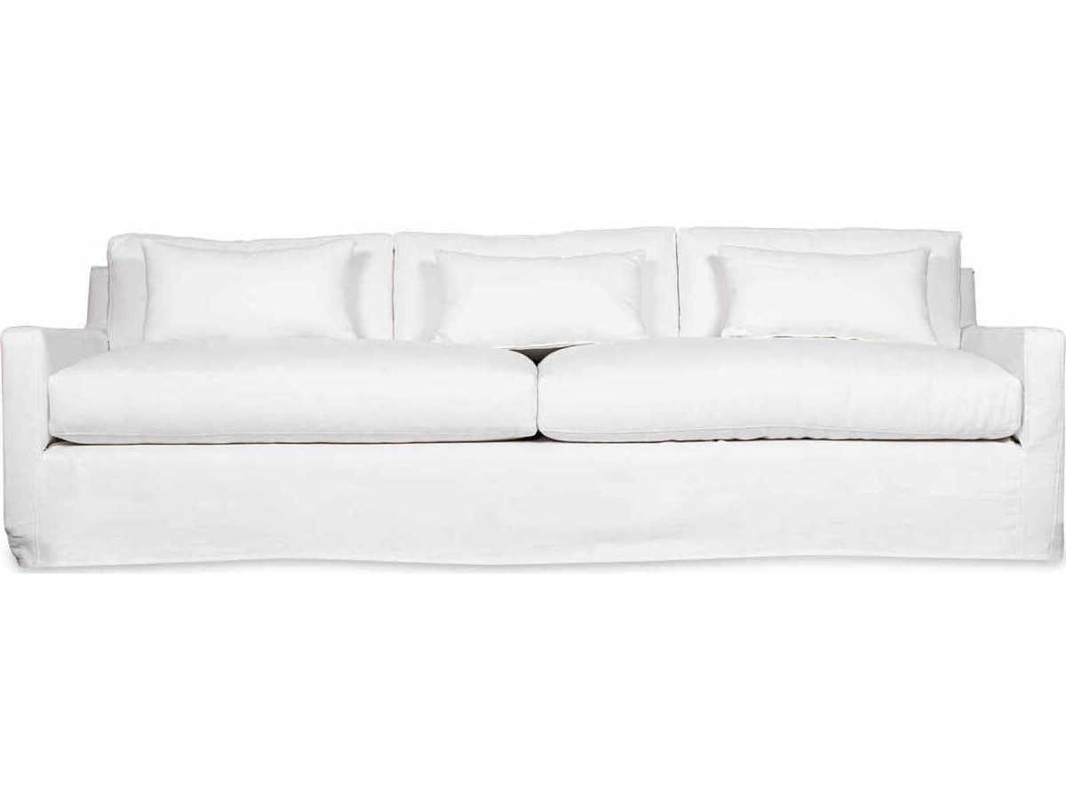 Kathy Upholstered Sofa with Loose Cushions and Optional Slipcover