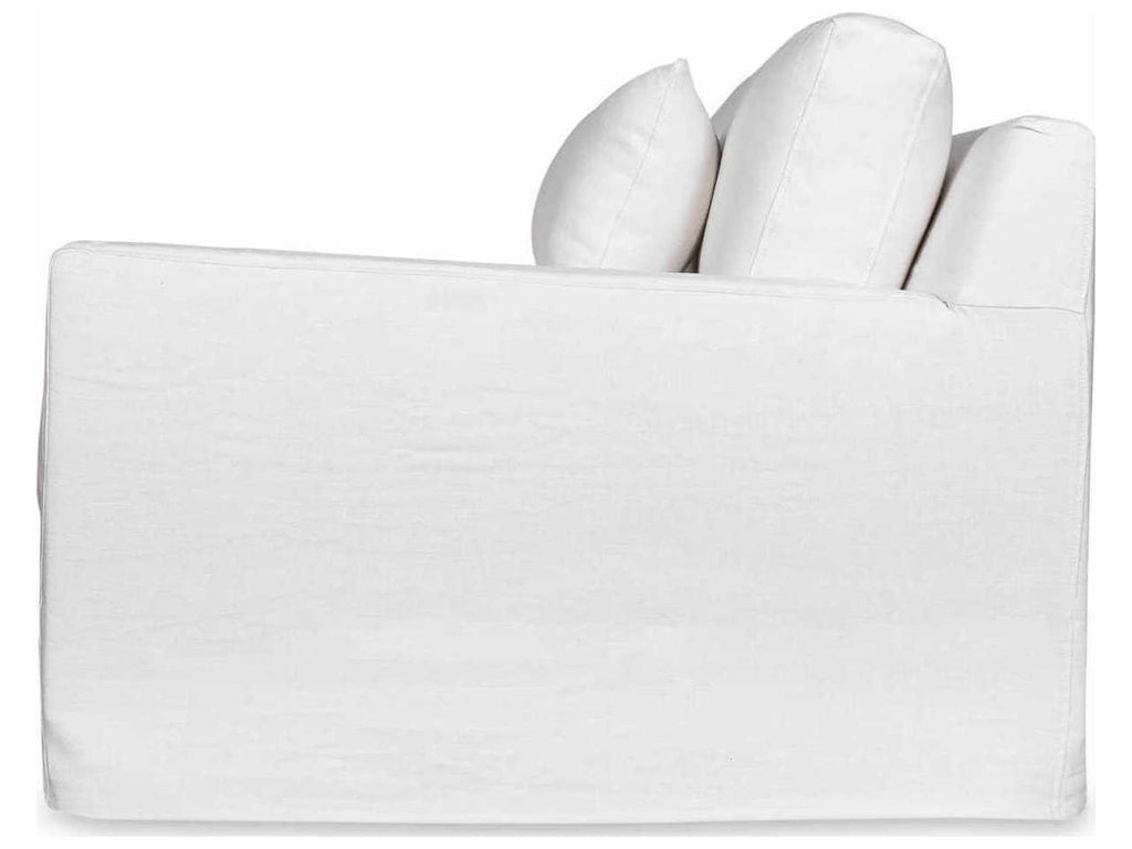Kathy Upholstered Sofa with Loose Cushions and Optional Slipcover