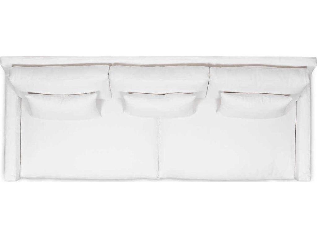 Kathy Upholstered Sofa with Loose Cushions and Optional Slipcover