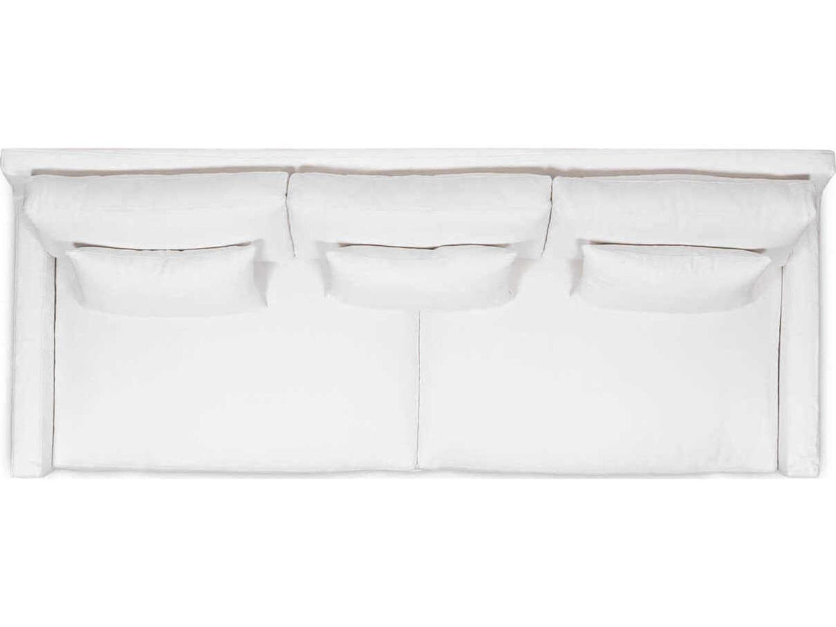 Kathy Upholstered Sofa with Loose Cushions and Optional Slipcover