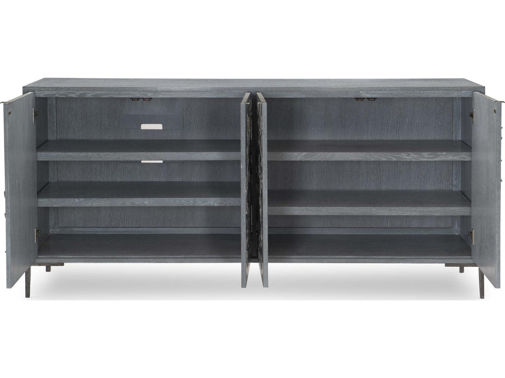 Blossom 78-Inch Gray Lacquered Walnut Chiffonier Sideboard
