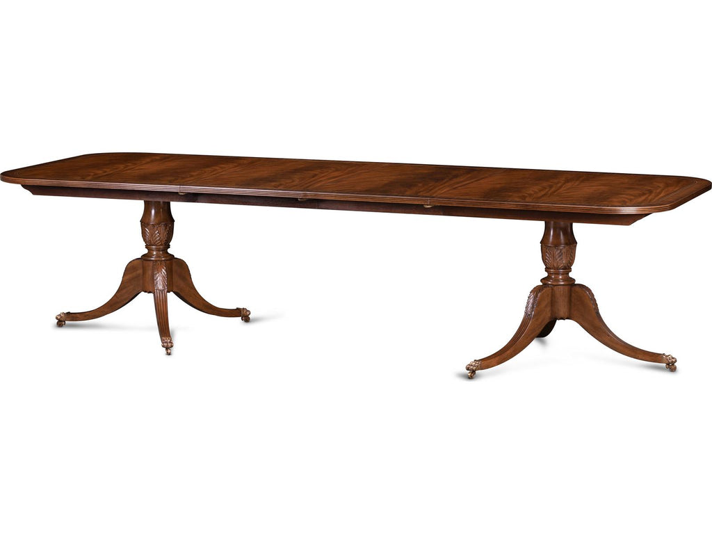 Mg Rectangular Bleached Reeded Wood Dining Table