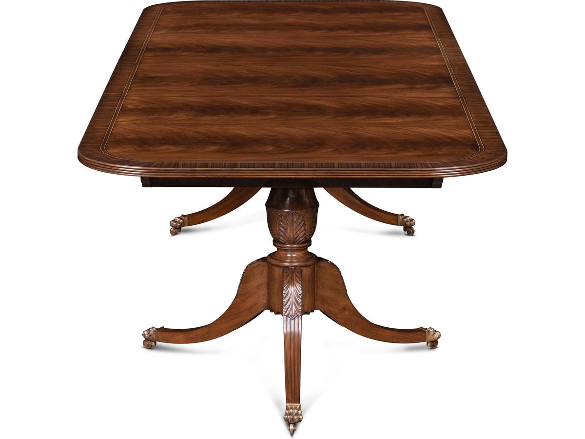 Mg Rectangular Bleached Reeded Wood Dining Table