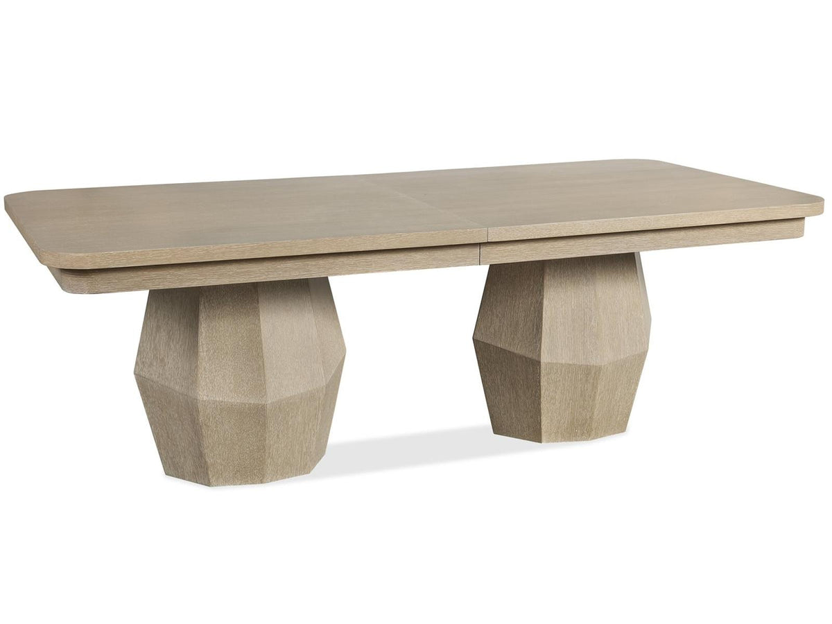 Serenity Extendable Dining Table in Light Cerused Oak