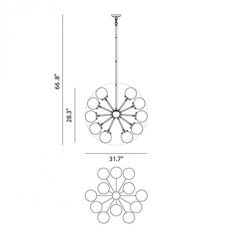 Soleil 18 Light Chandelier