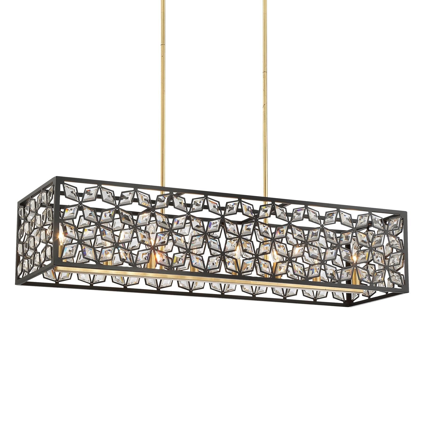 Metropolitan Lighting Brookcrest 39 Inch 8 Light Linear Suspension Light Cp482526