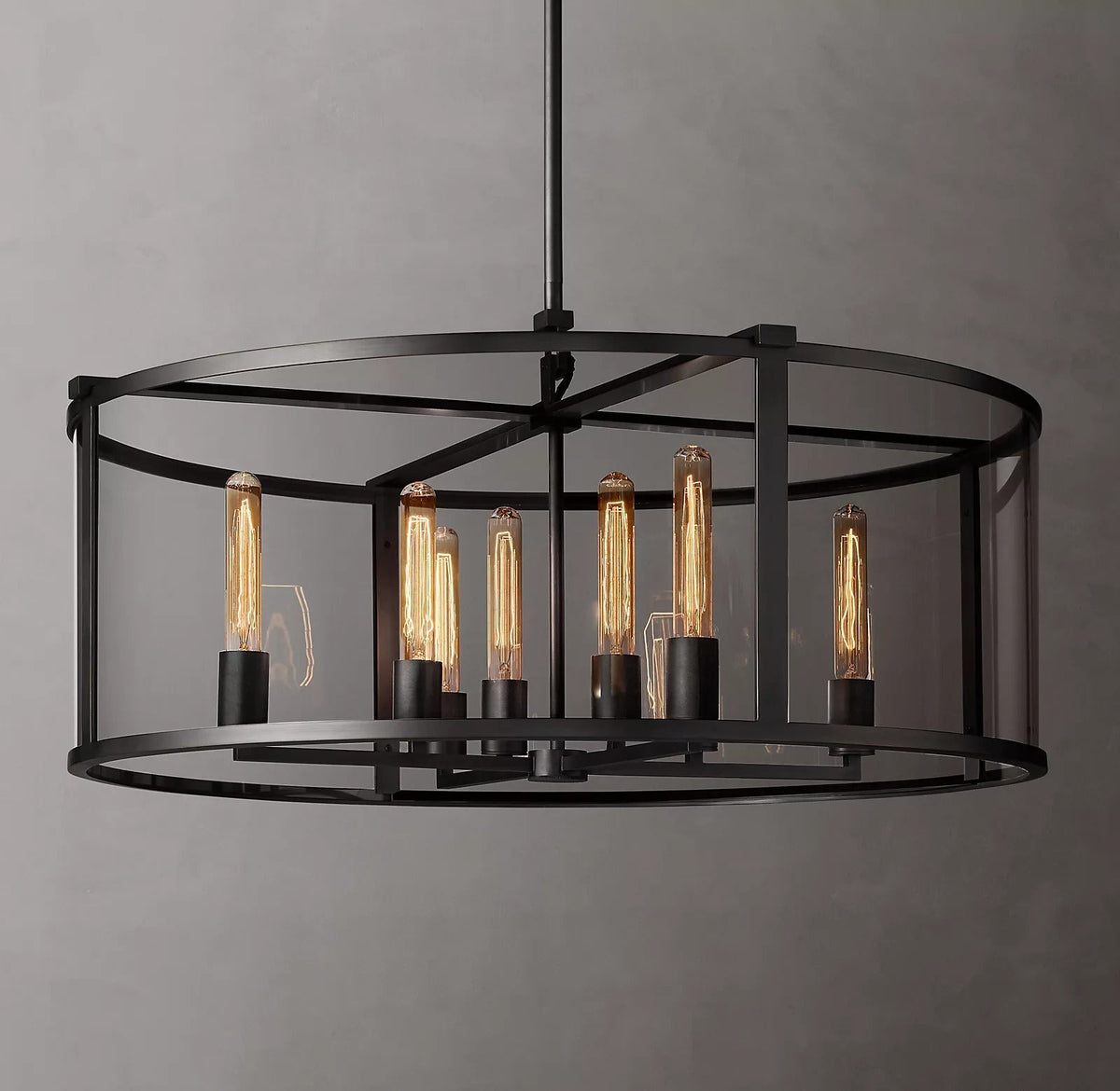 Michael Beck Round Chandelier 33" For Living Room