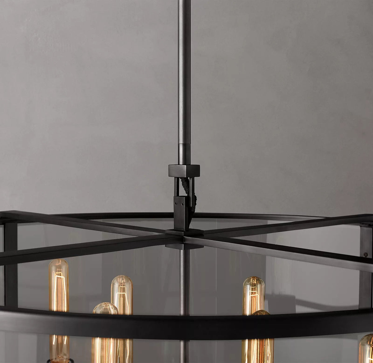 Michael Beck Round Chandelier 33" For Living Room